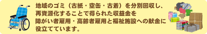 収益金を福祉施設に寄付しています。