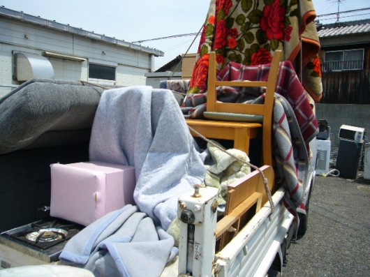 朝から倉敷にて出張買取に行って来ました。１ｔ車がいっぱいだわさ。