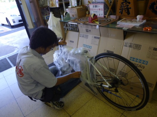 自転車梱包に初チャレンジ(^O^)
