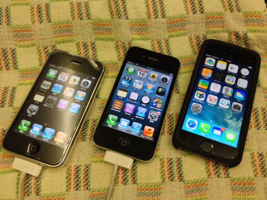 歴代iPhone(3G,4S,5S)