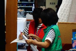 火の用心！？　消防訓練の準備してます♪