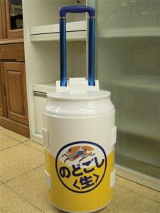 のどごし生キャスター付きクーラーBOX入荷しました～