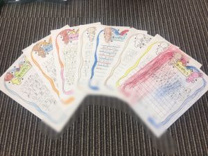 まち探検　お礼の手紙 (≧▽≦)